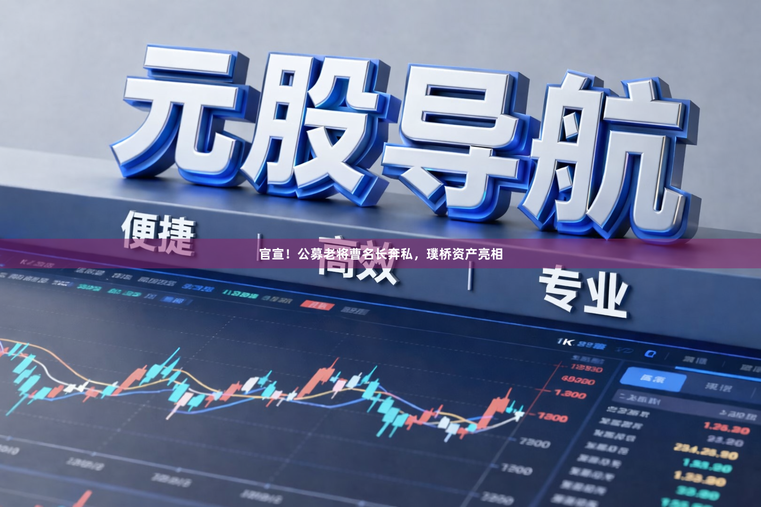 官宣！公募老将曹名长奔私，璞桥资产亮相